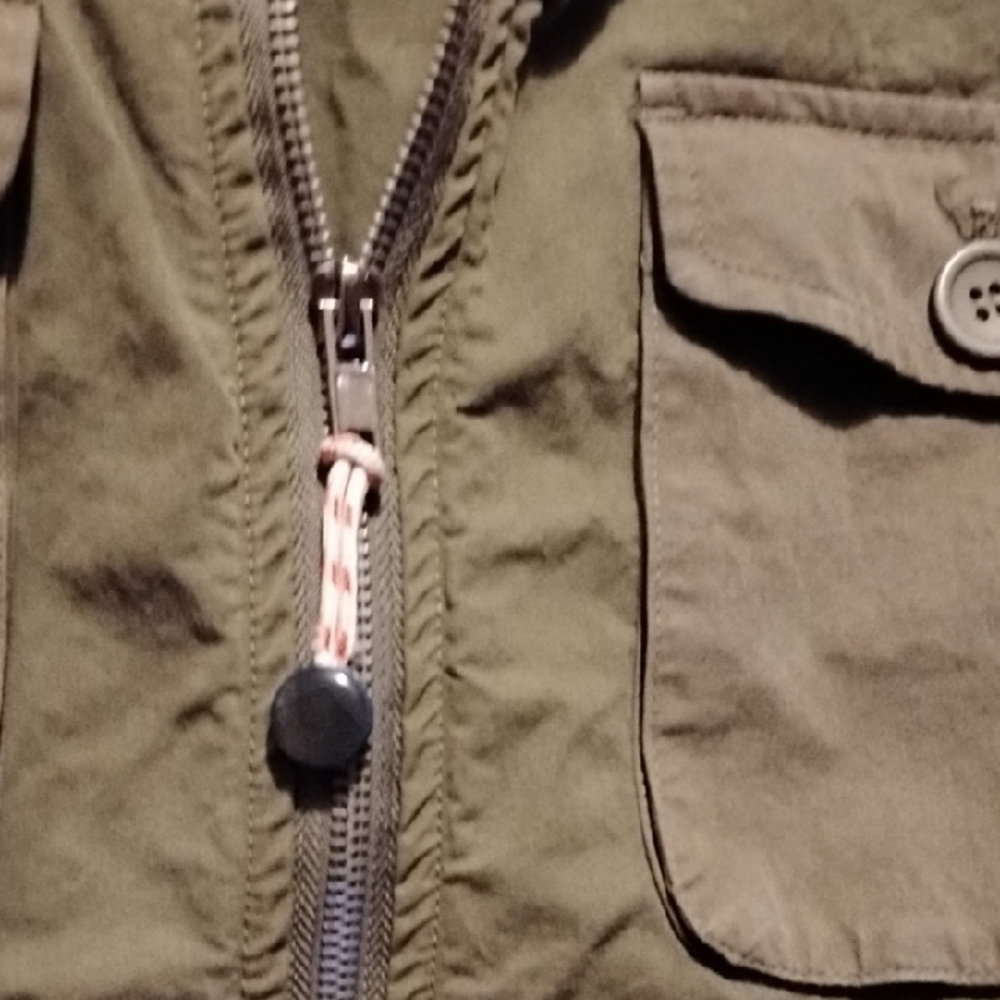 Altru Khaki Hooded Jacket With Pockets - Picture 4 of 9